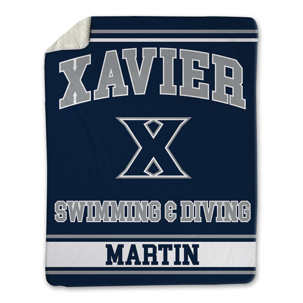 Xavier - NCAA Men's Swimming & Diving : Joshua Martin - Blanket-0