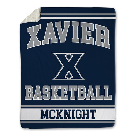 Xavier - NCAA Men's Basketball : Dayvion Mcknight - Blanket-0