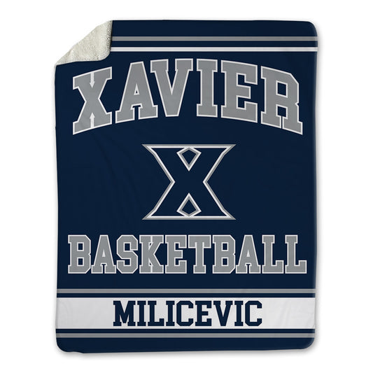 Xavier - NCAA Men's Basketball : Jovan Milicevic - Blanket-0
