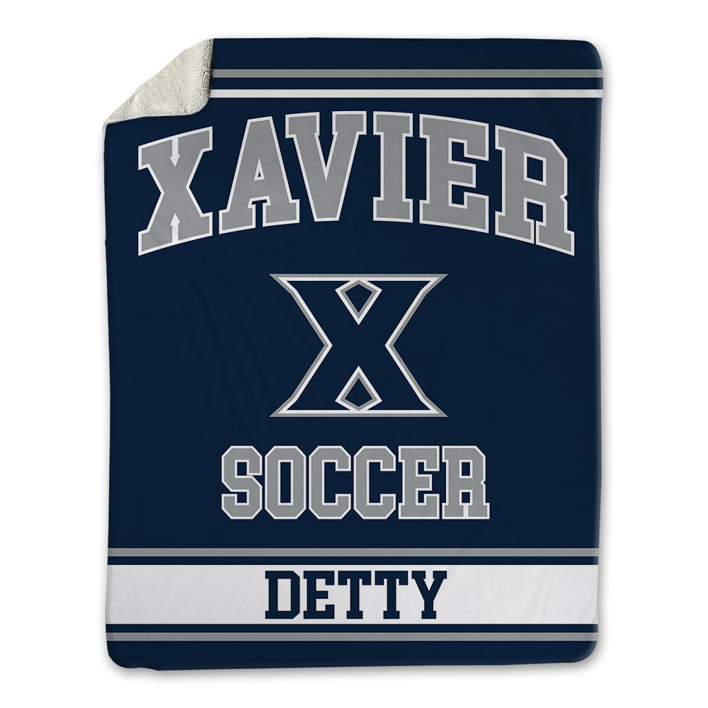 Xavier - NCAA Men's Soccer : Ely Detty - Blanket-0