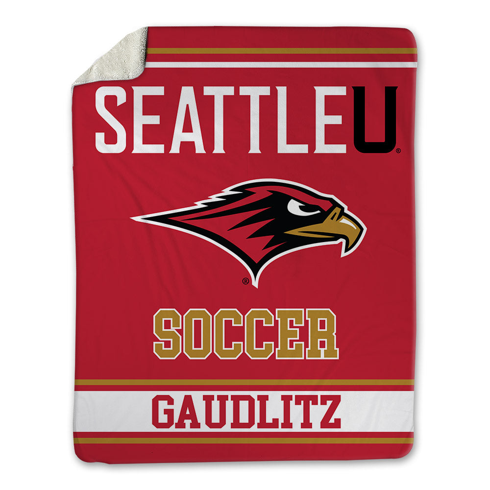 Seattle - NCAA Women's Soccer : Marla Gaudlitz - Blanket-0