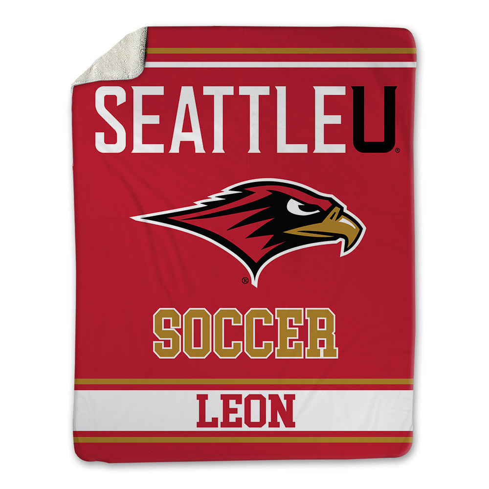 Seattle - NCAA Men's Soccer : Edgar Leon - Blanket-0