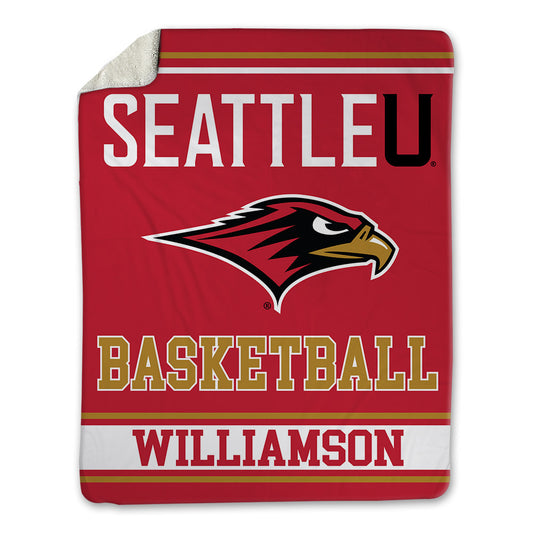 Seattle - NCAA Men's Basketball : Kobe Williamson - Blanket-0