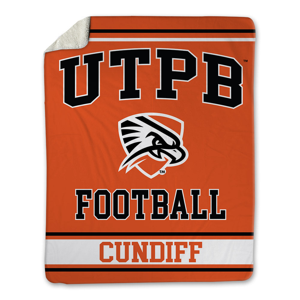 UTPB - NCAA Football : Logan Cundiff - Blanket-0