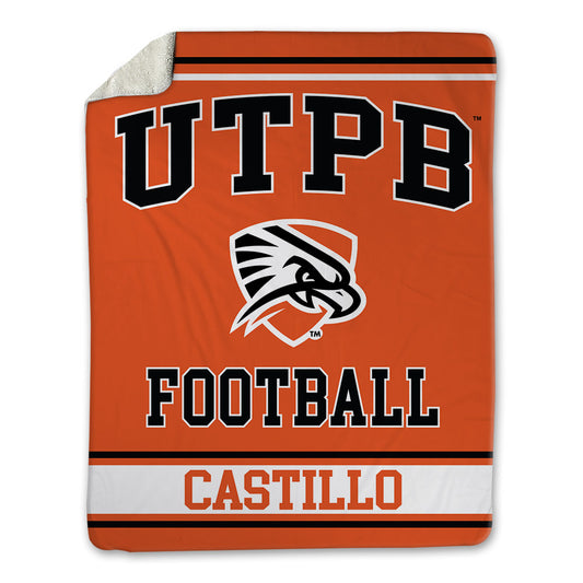 UTPB - NCAA Football : Justin Castillo - Blanket-0