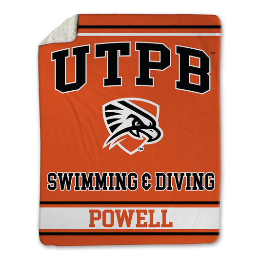 UTPB - NCAA Men's Swimming & Diving : Nathan Powell - Blanket-0