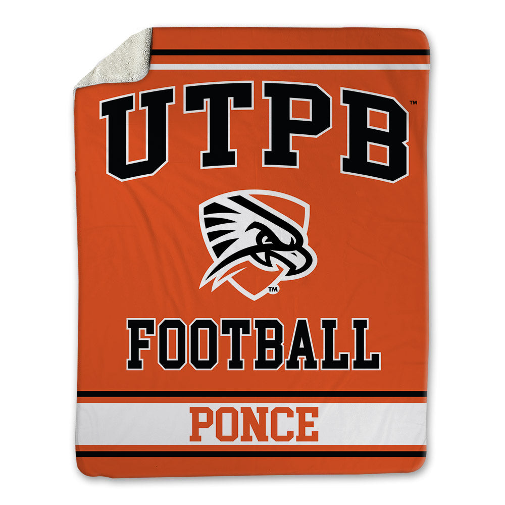 UTPB - NCAA Football : Gabriel Ponce - Blanket-0