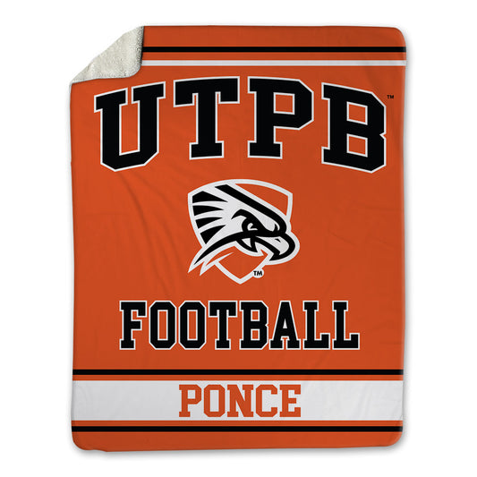 UTPB - NCAA Football : Gabriel Ponce - Blanket-0