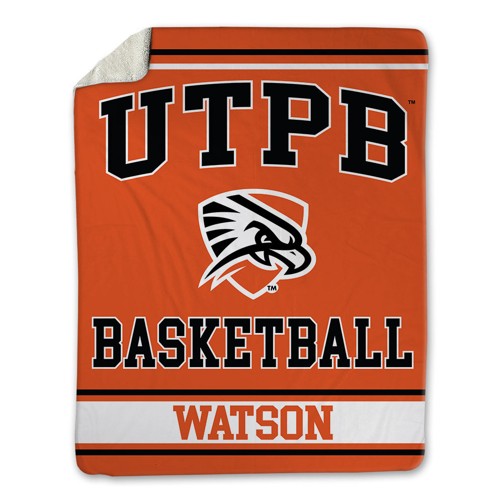 UTPB - NCAA Men's Basketball : Brady Watson - Blanket-0