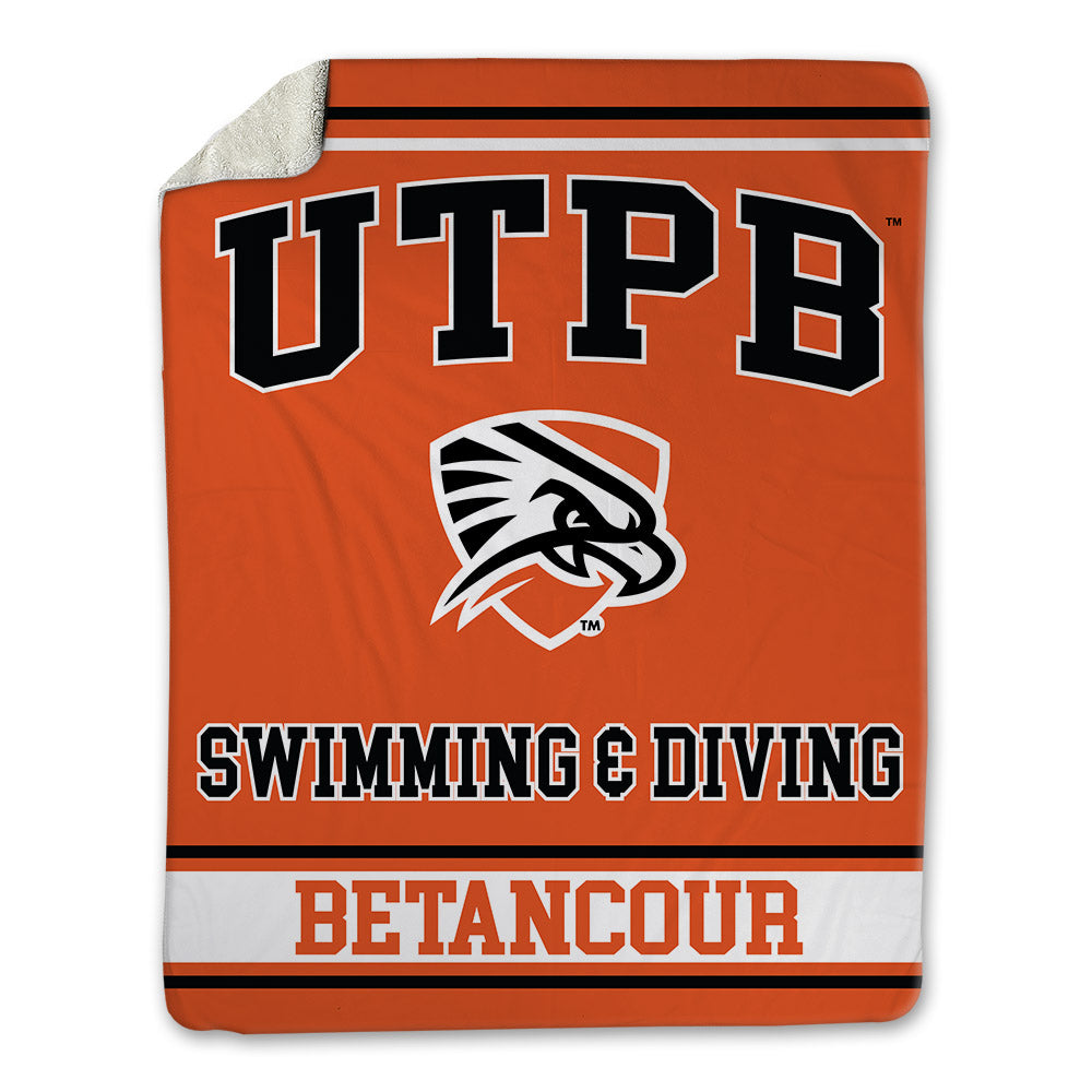 UTPB - NCAA Men's Swimming & Diving : Tomas Betancour - Blanket-0