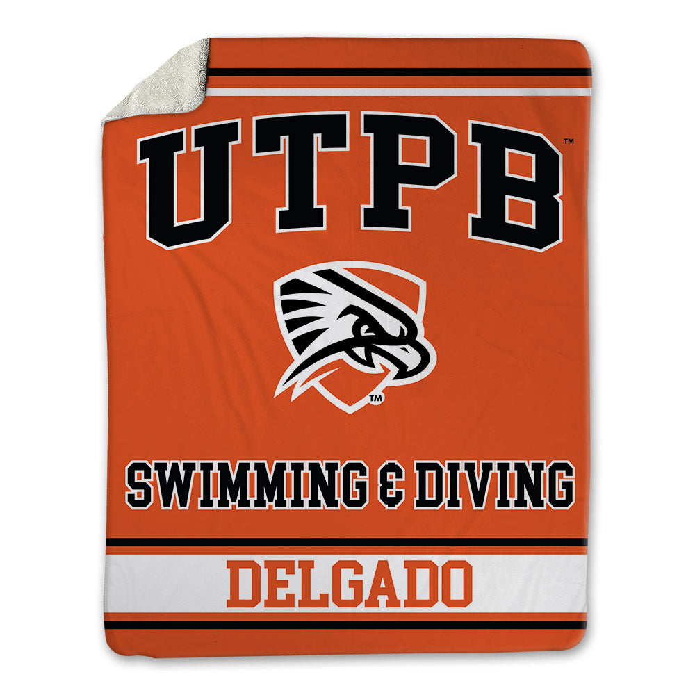 UTPB - NCAA Women's Swimming & Diving : Gia Delgado - Blanket-0