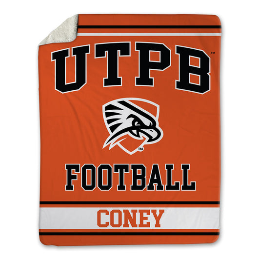 UTPB - NCAA Football : Kharel Coney - Blanket-0