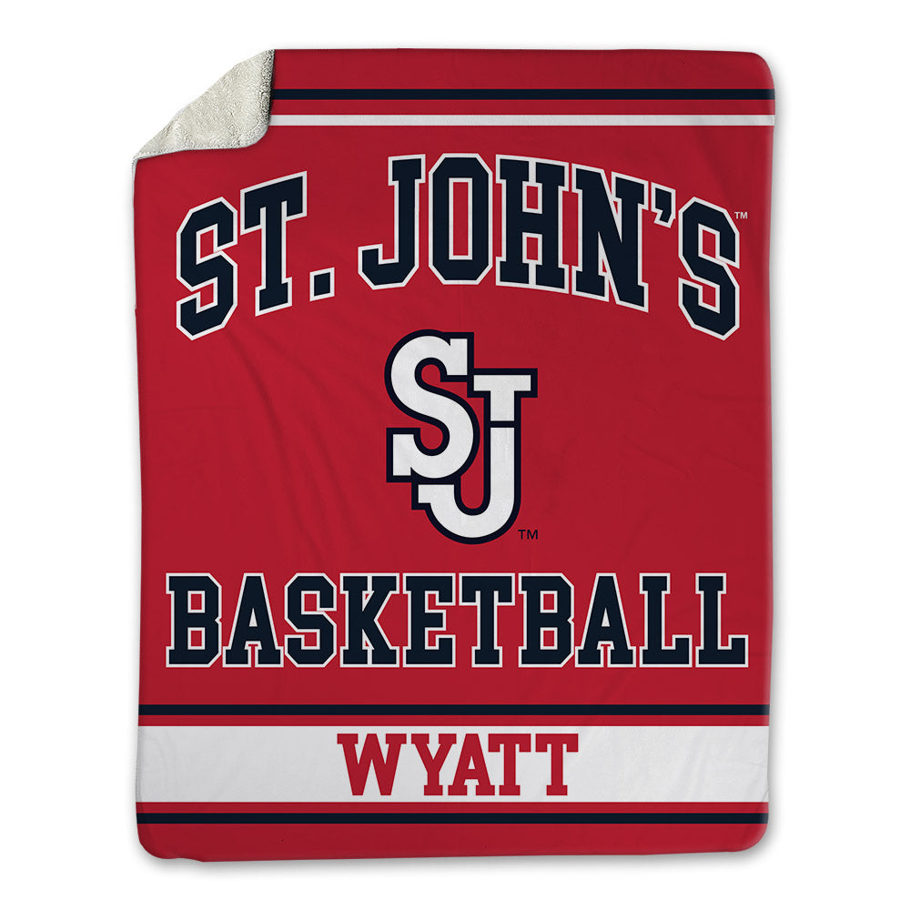 St. Johns - NCAA Women's Basketball : Sa'Mya Wyatt - Blanket-0