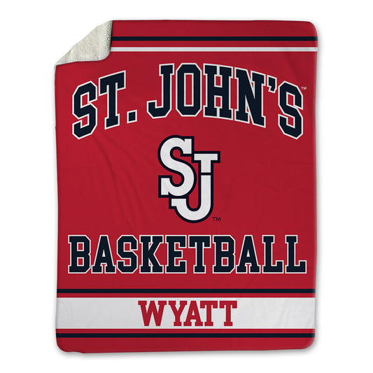 St. Johns - NCAA Women's Basketball : Sa'Mya Wyatt - Blanket-0
