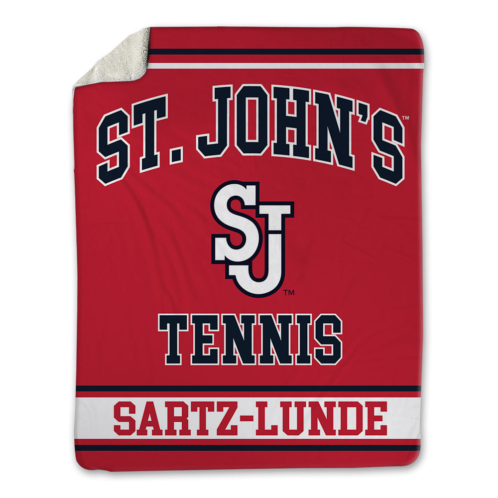 St. Johns - NCAA Women's Tennis : Nicoline Sartz-Lunde - Blanket-0