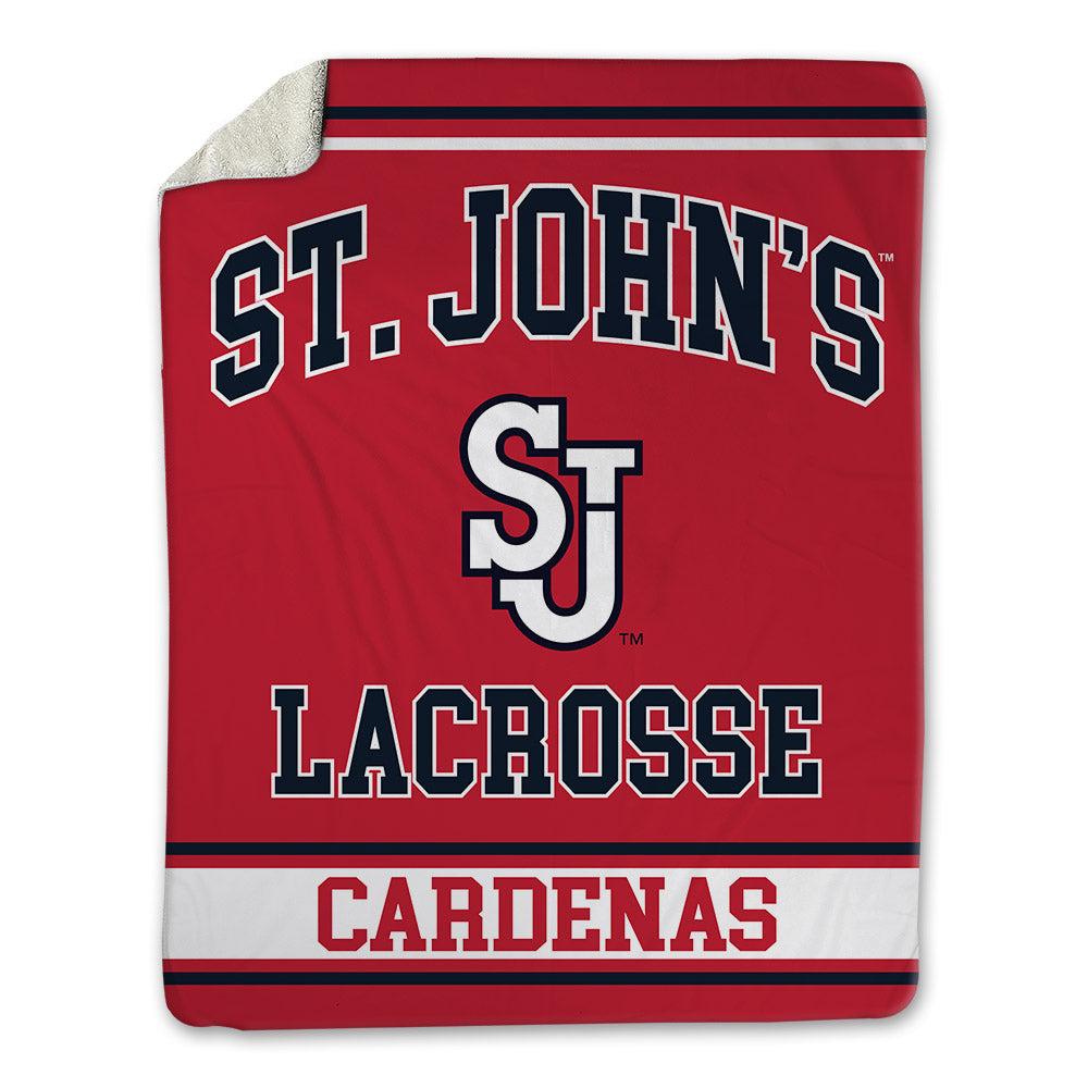 St. Johns - NCAA Men's Lacrosse : Jayson Cardenas - Blanket-0