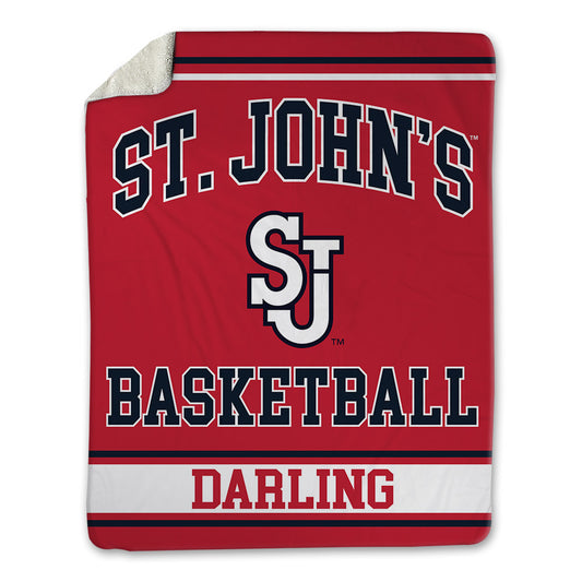 St. Johns - NCAA Men's Basketball : Dylan Darling - Blanket-0