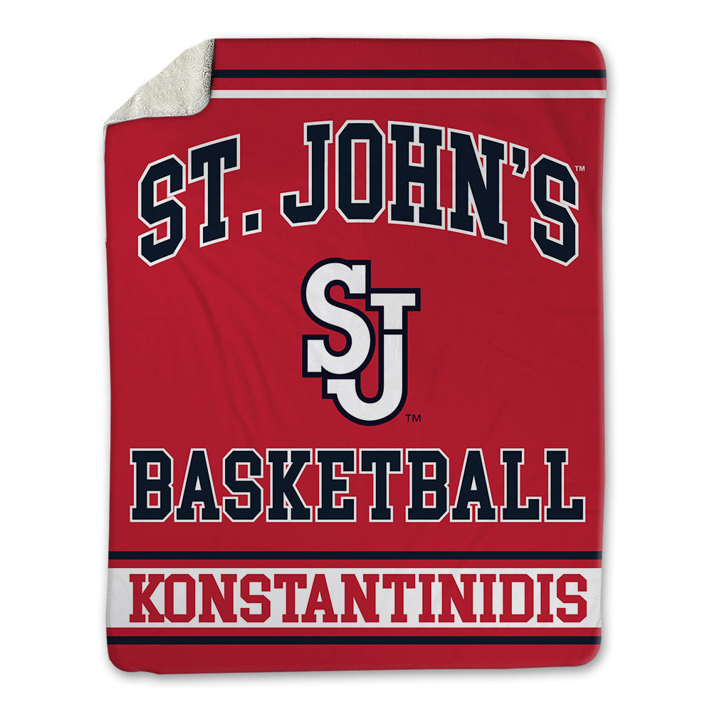 St. Johns - NCAA Men's Basketball : Fotis Konstantinidis - Blanket-0
