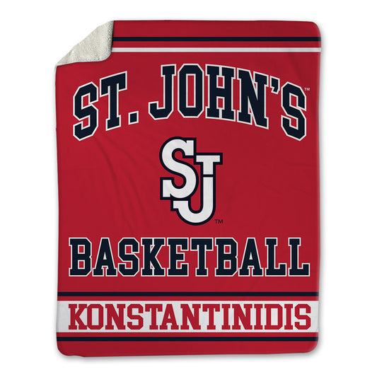 St. Johns - NCAA Men's Basketball : Fotis Konstantinidis - Blanket-0