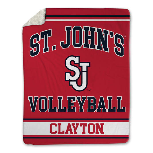 St. Johns - NCAA Women's Volleyball : Shiloh Clayton - Blanket-0