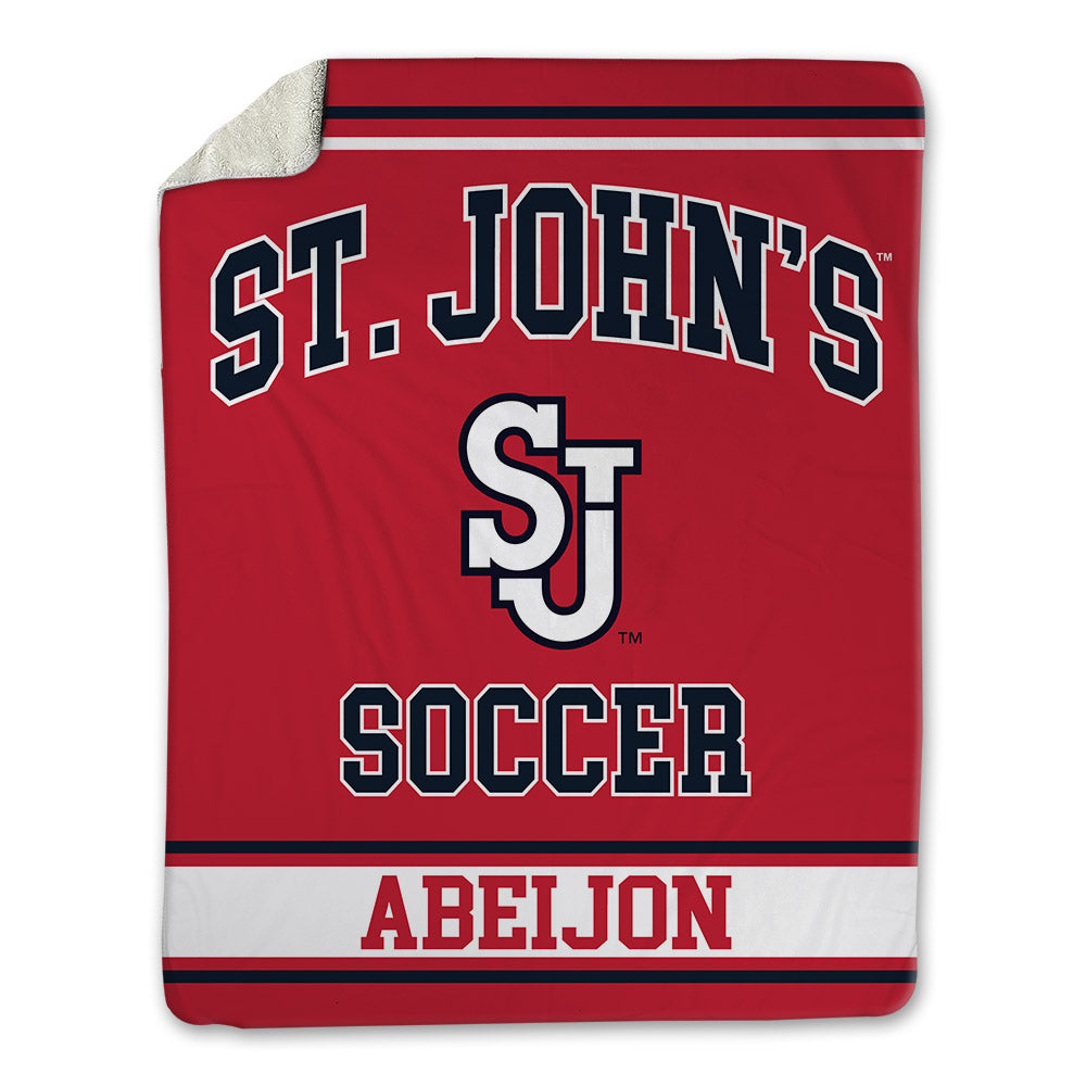 St. Johns - NCAA Men's Soccer : Xavi Abeijon - Blanket-0
