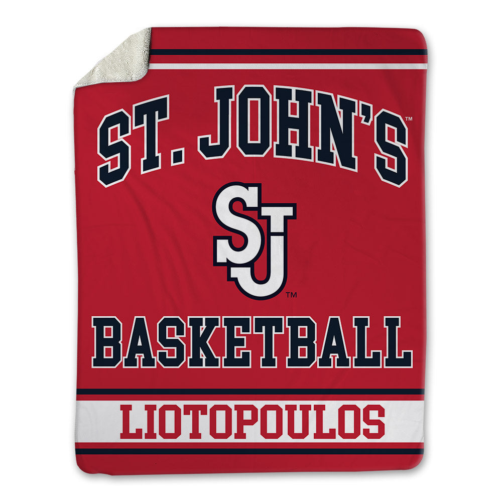 St. Johns - NCAA Men's Basketball : Lefteris Liotopoulos - Blanket-0