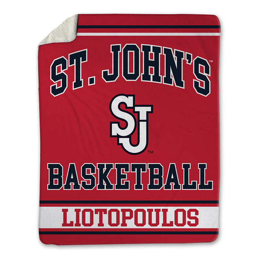 St. Johns - NCAA Men's Basketball : Lefteris Liotopoulos - Blanket-0