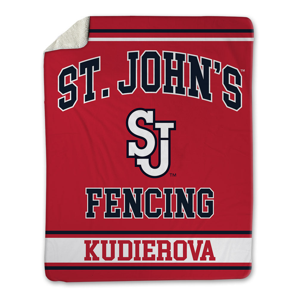 St. Johns - NCAA Women's Fencing : Anastasiia Kudierova - Blanket-0