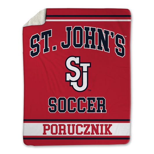 St. Johns - NCAA Men's Soccer : Andrew Porucznik - Blanket-0