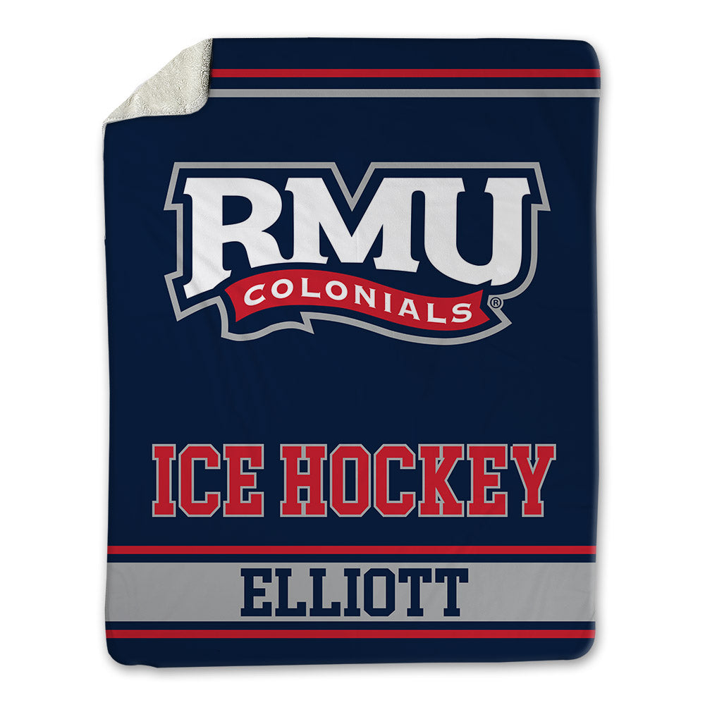 Robert Morris - NCAA Men's Ice Hockey : Dominic Elliott - Blanket-0