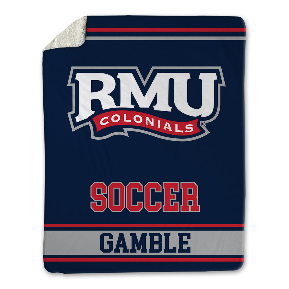 Robert Morris - NCAA Women's Soccer : Shauna Gamble - Blanket-0