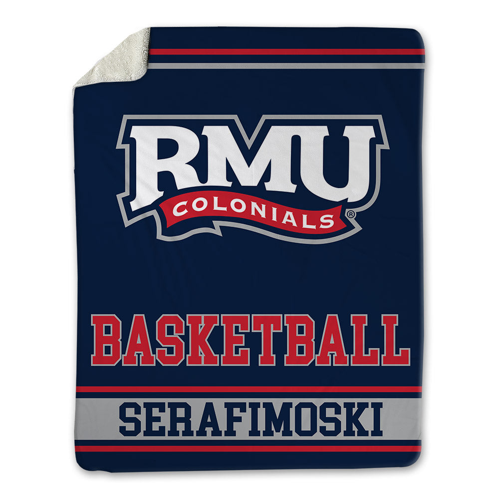 Robert Morris - NCAA Men's Basketball : Vasilije Serafimoski - Blanket-0