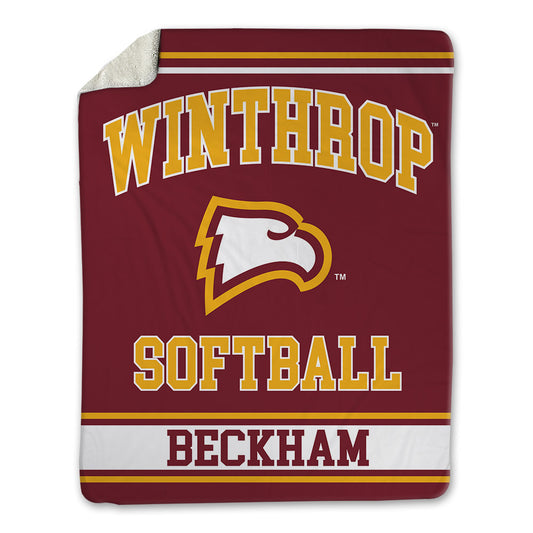 Winthrop - NCAA Softball : Tia Beckham - Blanket-0