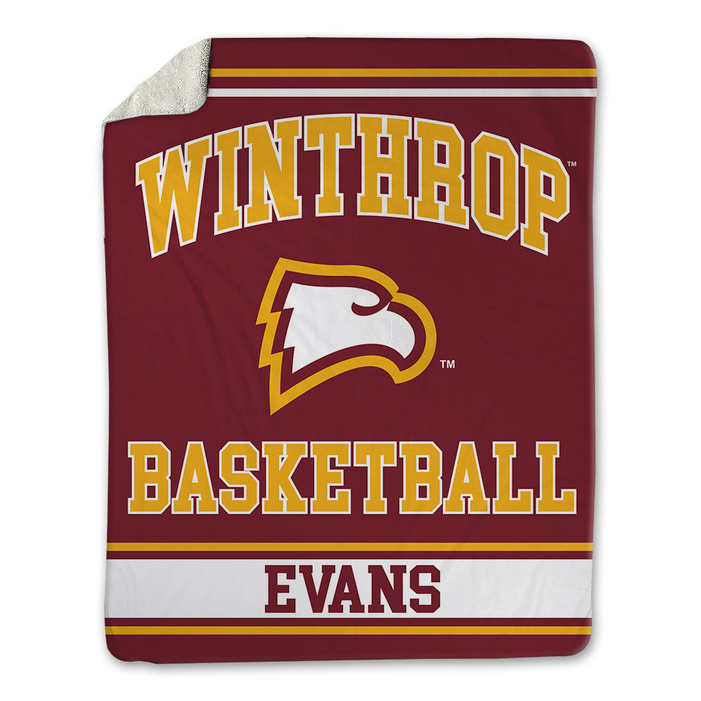 Winthrop - NCAA Men's Basketball : Kaleb Evans - Blanket-0