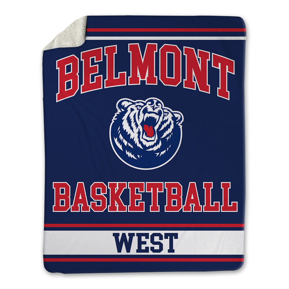 Belmont - NCAA Women's Basketball : Leah West - Blanket-0