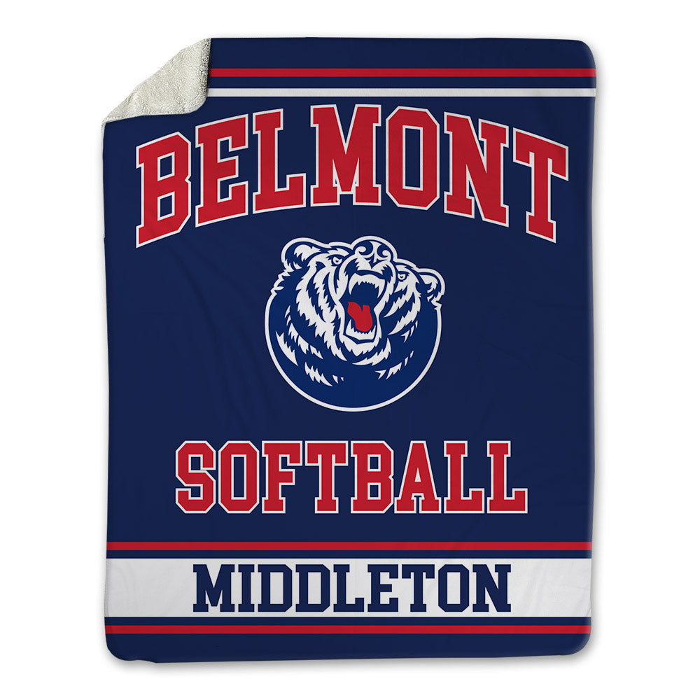 Belmont - NCAA Softball : Ally Middleton - Blanket-0