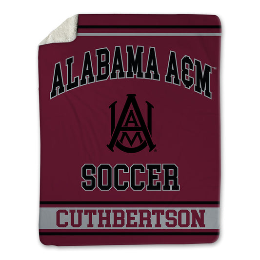 AAMU - NCAA Women's Soccer : Charlotte Cuthbertson - Blanket-0