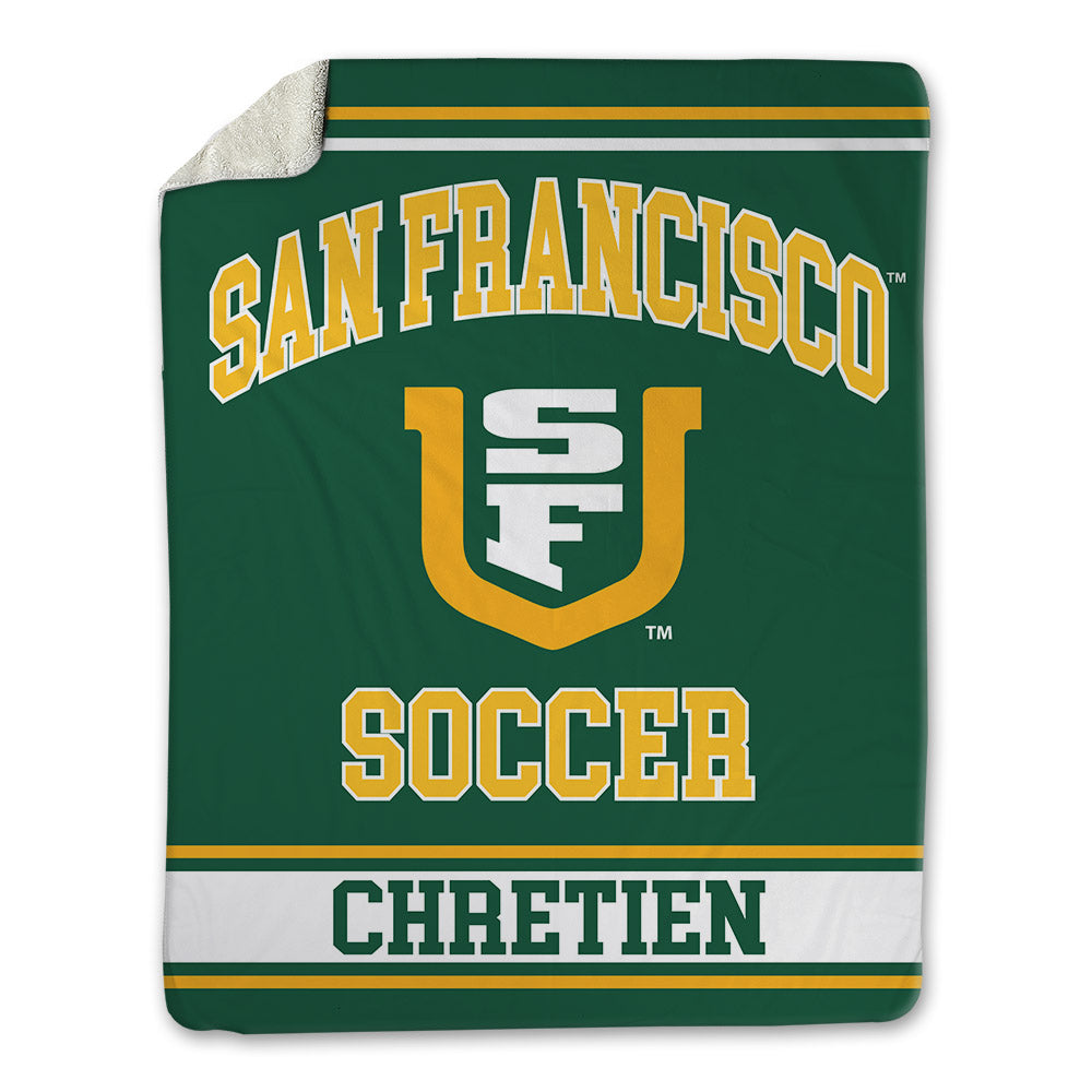 USFCA - NCAA Men's Soccer : Matisse Chretien - Blanket-0