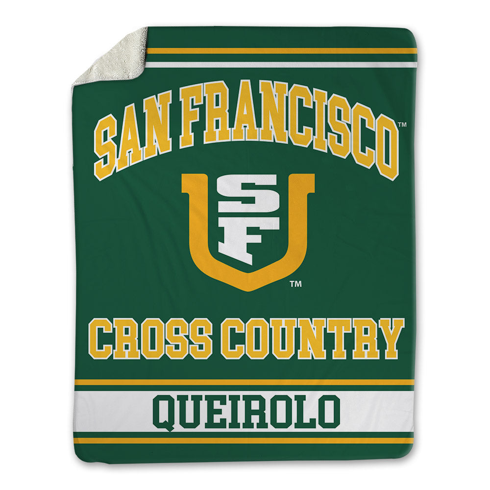 USFCA - NCAA Men's Cross Country : Enzo Queirolo - Blanket-0