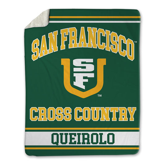 USFCA - NCAA Men's Cross Country : Enzo Queirolo - Blanket-0