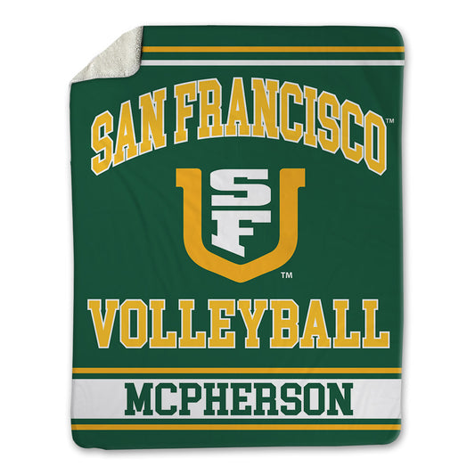 USFCA - NCAA Women's Volleyball : Madison McPherson - Blanket-0