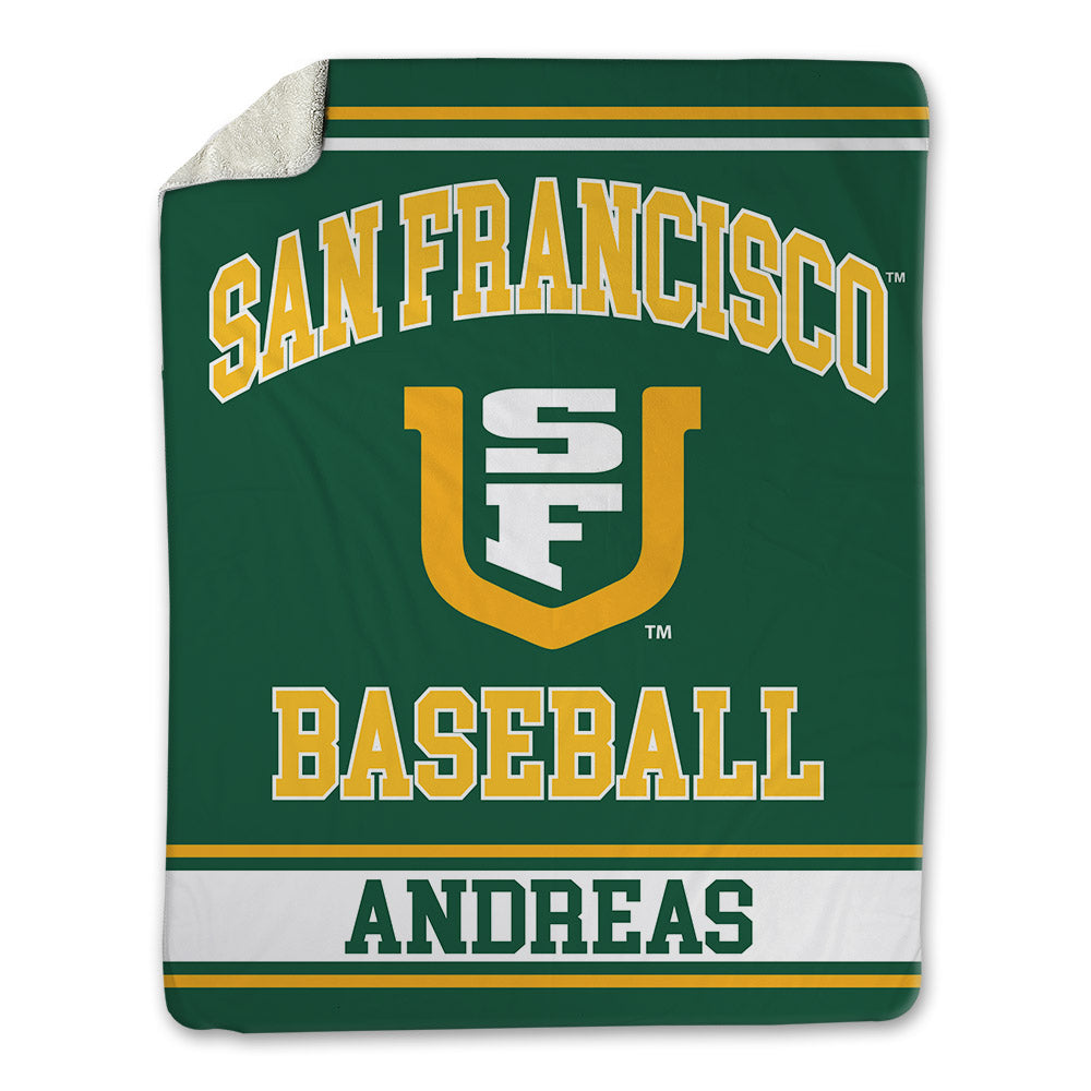 USFCA - NCAA Baseball : Jake Andreas - Blanket-0