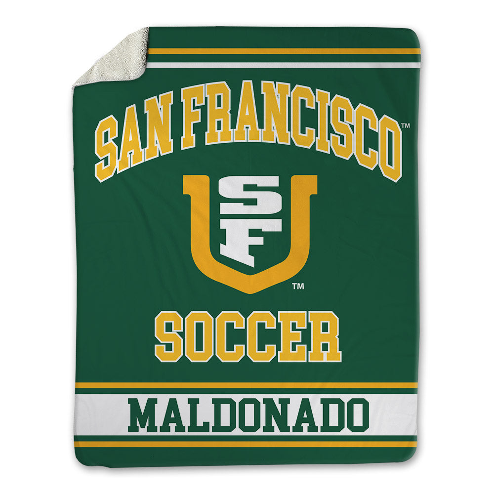 USFCA - NCAA Men's Soccer : Chris Maldonado - Blanket-0
