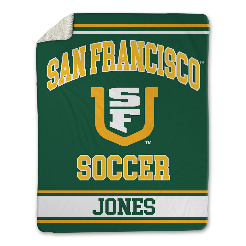 USFCA - NCAA Men's Soccer : Lucas Jones - Blanket-0