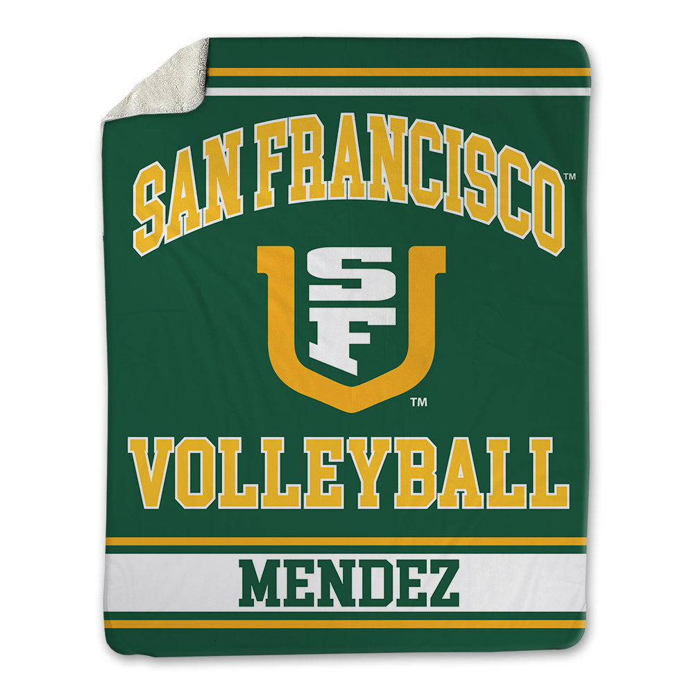 USFCA - NCAA Women's Volleyball : Taylor Mendez - Blanket-0