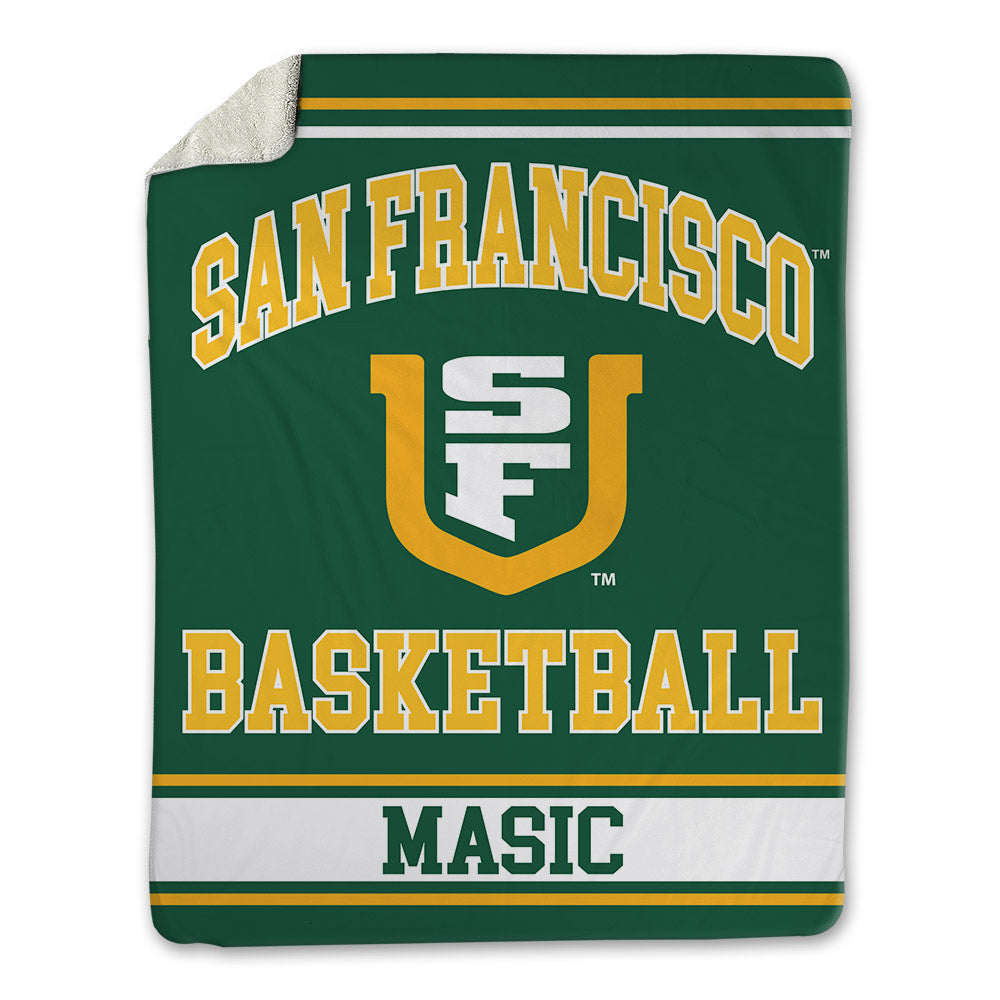 USFCA - NCAA Men's Basketball : Vukasin Masic - Blanket-0