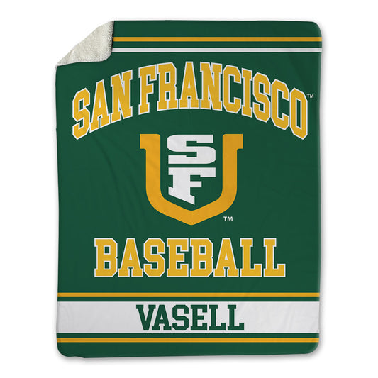 USFCA - NCAA Baseball : Tino Vasell - Blanket-0