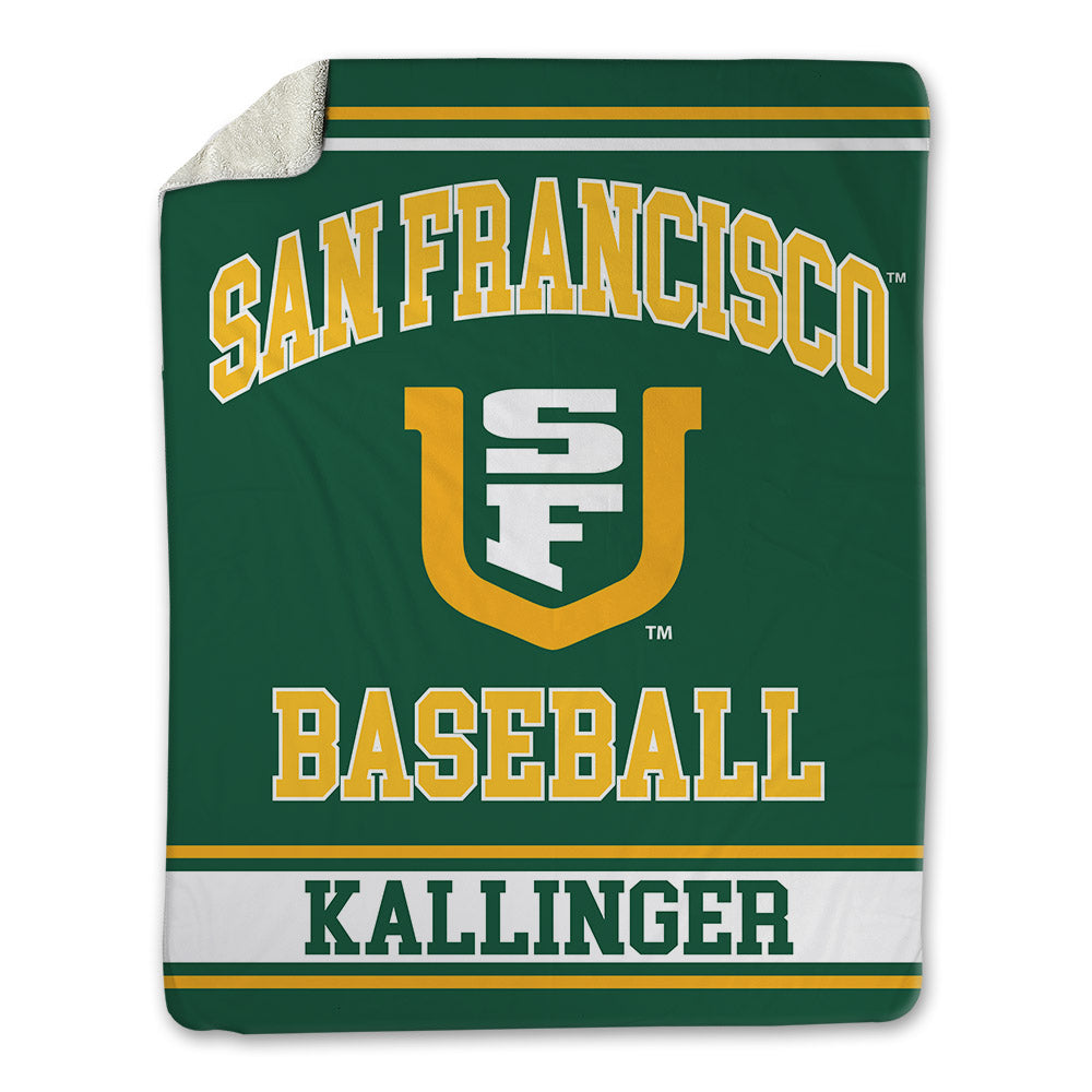 USFCA - NCAA Baseball : Myles Kallinger - Blanket-0