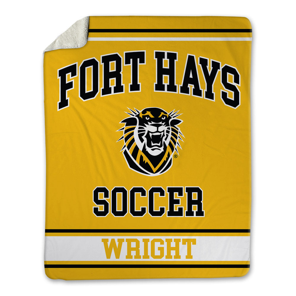 FHSU - NCAA Men's Soccer : Oliver Wright - Blanket-0