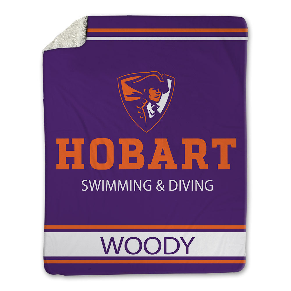 HWS - NCAA Men's Swimming & Diving : Christopher Woody - Blanket-0
